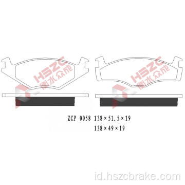 FMSI D280 Bantalan Rem Keramik untuk VW